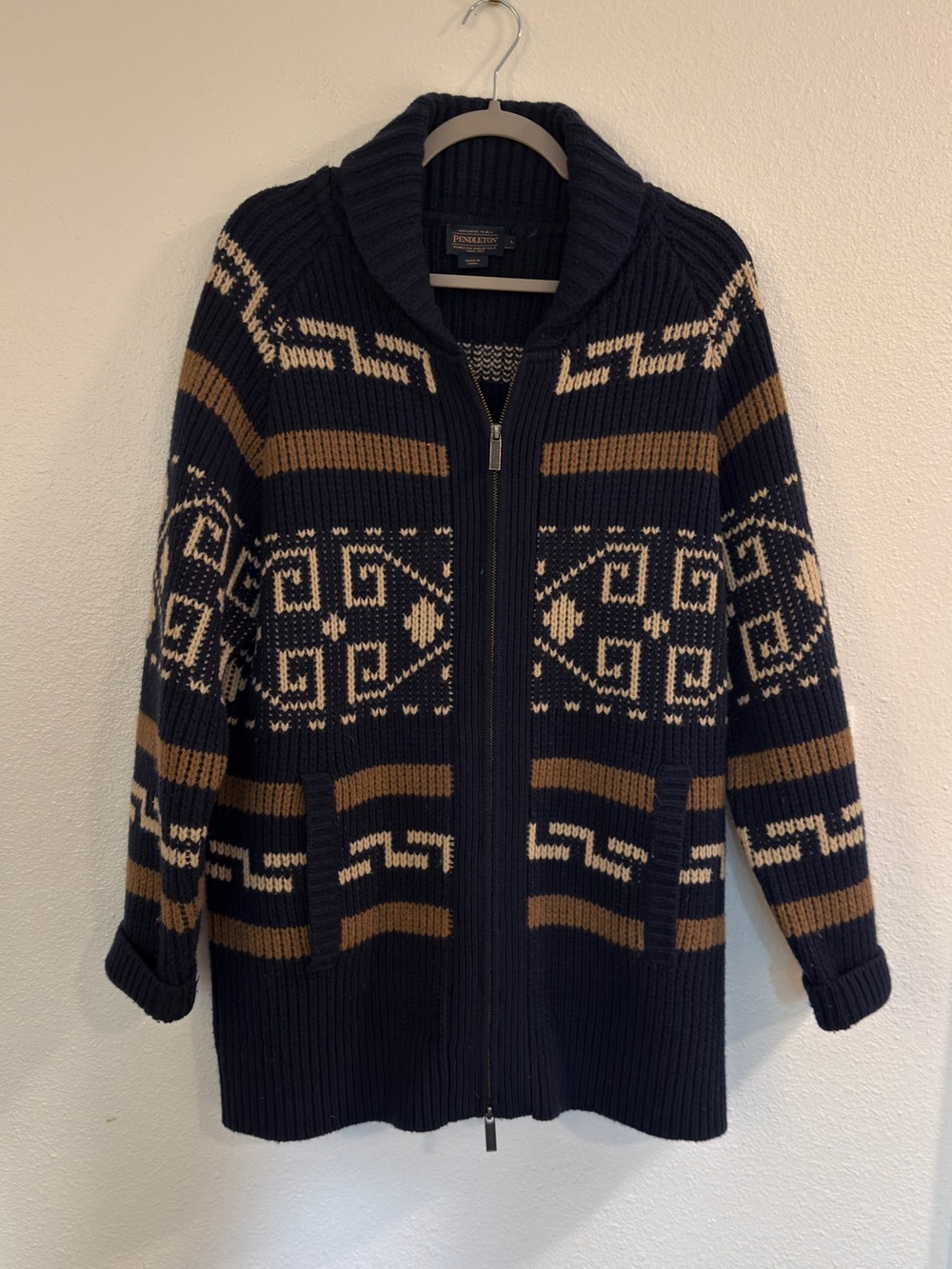 Pendleton Women's Westerly Cardigan Navy - Picture 2 of 4